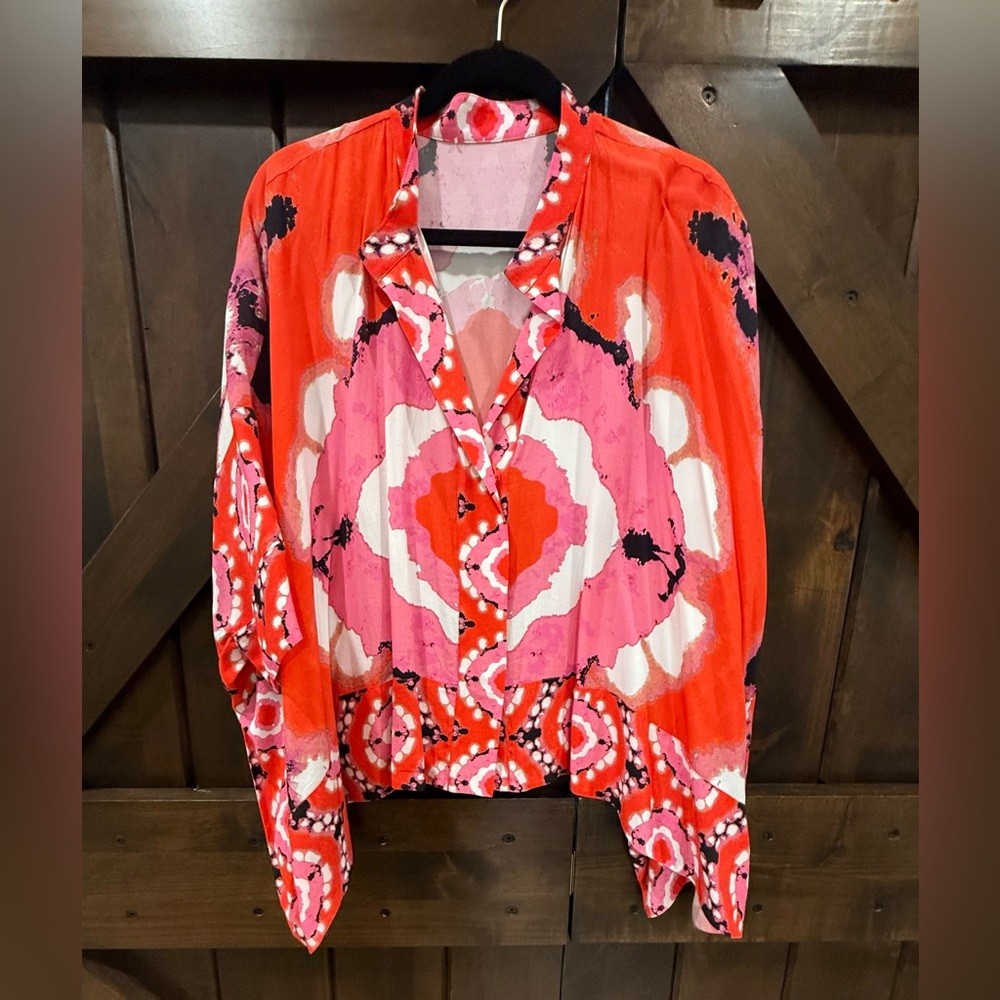 Figue Warwick - Boho Print Handkerchief Blouse